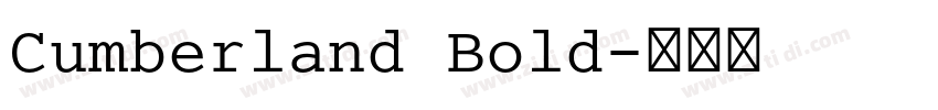 Cumberland Bold字体转换